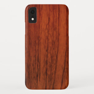 マホガニーの木製のプリント iPhone XRケース