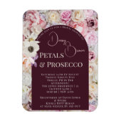 マホガニーエレガントフローラアーチサマーブライダルシャワー マグネット (縦)