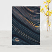 マホガニーゴールドシーンオブシディアン カード (黄色い花)