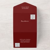 マホガニーサンフラワー結婚秋 オールインワン招待状 (外側)