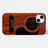 マホガニートップアコースティックギター Case-Mate iPhoneケース (裏面 (横))