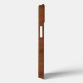 マホガニーレッドウッドグレインイラストレーションモノグラム Case-Mate iPhoneケース (裏面 / 右)