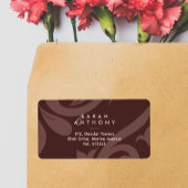 マホガニーレッドダクラシックマスク結婚住所 シール