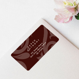 マホガニーレッドダクラシックマスク結婚住所 シール