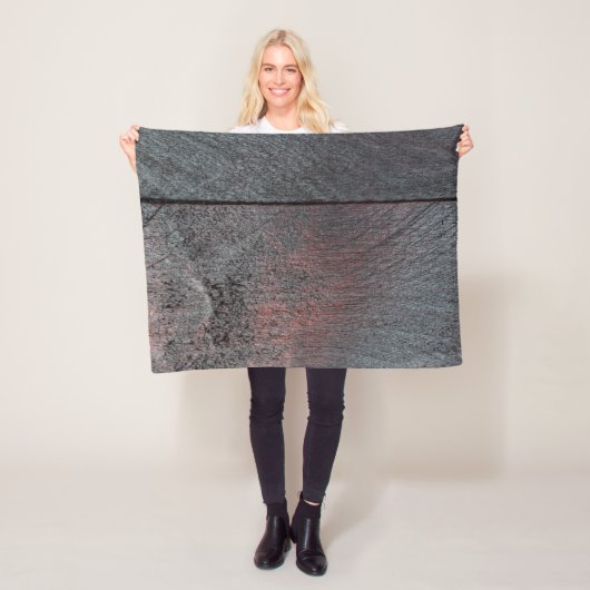 マホガニー木材の背景を使用した外観 フリースブランケット (インサイチュ)