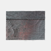 マホガニー木材の背景を使用した外観 フリースブランケット (正面(横))