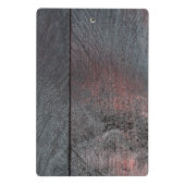 マホガニー木材の背景を使用した外観 ミニクリップボード (裏面)