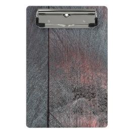 マホガニー木材の背景を使用した外観 ミニクリップボード