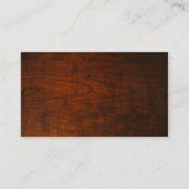 マホガニー木目テクスチャ 名刺 (裏面)