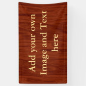 マホガニー木繊維シームレス背景 横断幕 (縦)