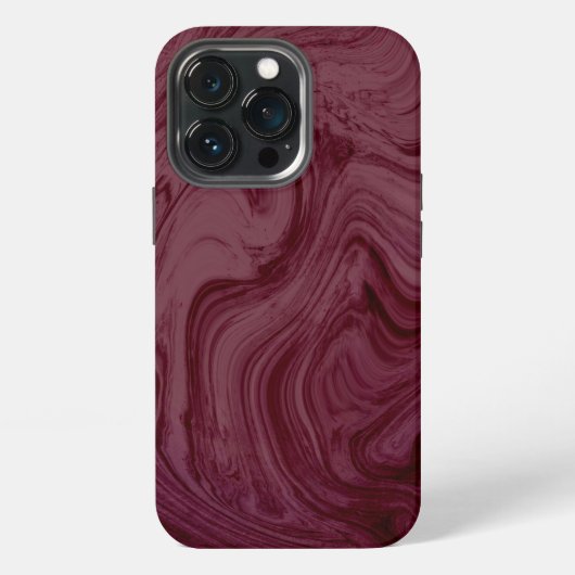 マホガニー系大理石模様 iPhoneケース (裏面)