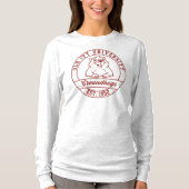 マホガニー色のグラウンドホッグ ロングスリーブTシャツ - 女性用 Tシャツ (正面)