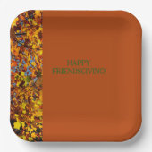 マホガニー離れの感謝祭 ペーパープレート (正面)