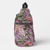 マホニアカラフルプラントツ葉ールフローラ スリングバッグ (正面)