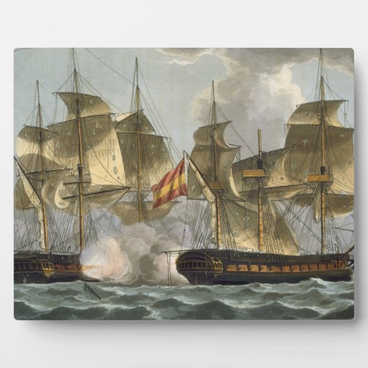 マホネサの捕獲、1796年10月13日、彫刻 フォトプラーク (正面)