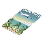 マホビーチセントマーチン飛行機ポスター マグネット (左側)