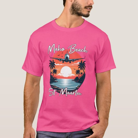 マホビーチ セントマーチン Tシャツ (正面)