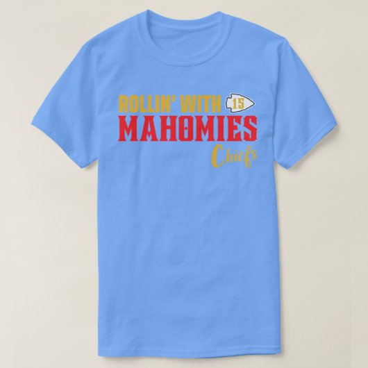 マホミーズ・チーフ・シャツと一緒にローリン Tシャツ (デザイン正面)