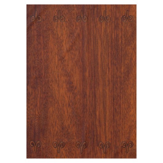 マホモダンガニーのアリー〔占星術の〕十二宮図プリント テーブルクロス (正面)