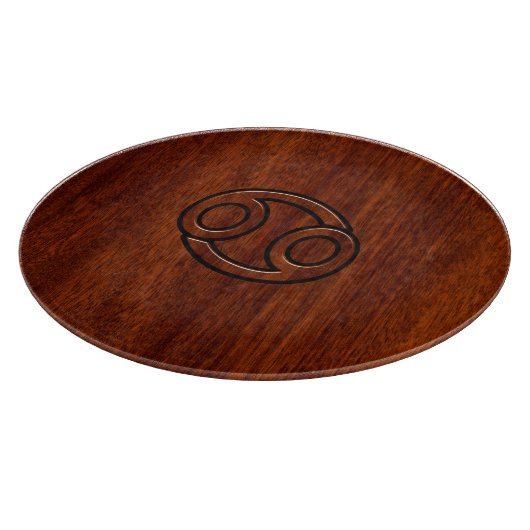 マホモダンガニーデコールのがん〔占星術の〕十二宮図徴候 カッティングボード (角)