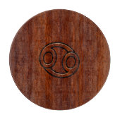 マホモダンガニーデコールのがん〔占星術の〕十二宮図徴候 カッティングボード (正面)