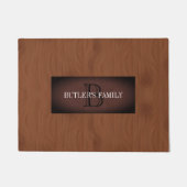 マホモダンガニーレッドウッド ドアマット (正面)