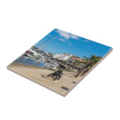 マホンハーバーとパセオマリティモ – メノルカ,スペイン タイル (側面)