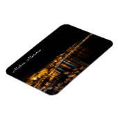 マホン港の夜 – メノルカ，スペイン マグネット (左側)