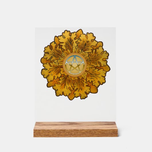 マボンオーク葉ズ アクリルサイン (正面)