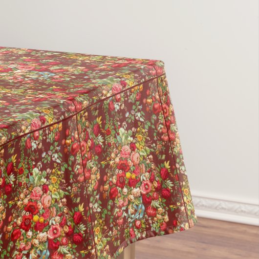 マボン恵み秋分オンブルゴーニュフローラ テーブルクロス (インサイチュ)