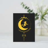 マボン恵み、魔女、月、小麦 ポストカード (スタンド正面)