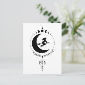 マボン恵み、魔女、月、小麦 ポストカード (スタンド正面)