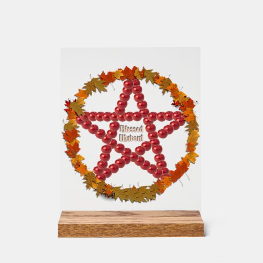 マボン星形五角形 アクリルサイン (正面)