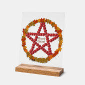 マボン星形五角形 アクリルサイン (傾斜)