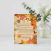 マボン渦巻き葉呪文はがき ポストカード (スタンド正面)