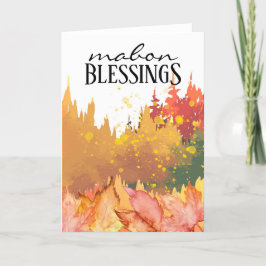 マボン秋分の秋木と離れウィッカ シーズンカード