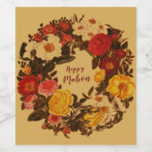 マボン秋分リースオン秋金ゴールド ワインラベル (シングルラベル)