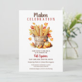 マボン秋Equinoxコーン&パンプキンバスケット 招待状 (スタンド正面)