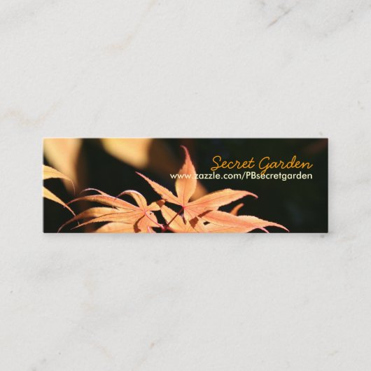 マポ日本のーリ7花の写真 スキニー名刺 (正面)