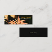 マポ日本のーリ7花の写真 スキニー名刺 (正面/裏面)