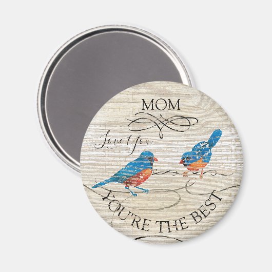 ママあなたはザ最高のミュージカルブルーバード マグネット (正面/裏面)