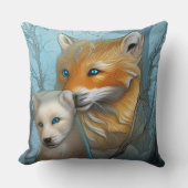 ママあなたはザ最高の-キツネとベビー クッション (正面)