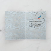 ママあなたは最高のミュージカルブルーバード母の日 カード (内部)