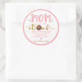 ママあなたは爆弾熱ココア爆弾ママの日 ラウンドシール (バッグ)