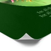 ママありがとう愛するオダマキ(植物) パーソナライズされた ポスター (角)