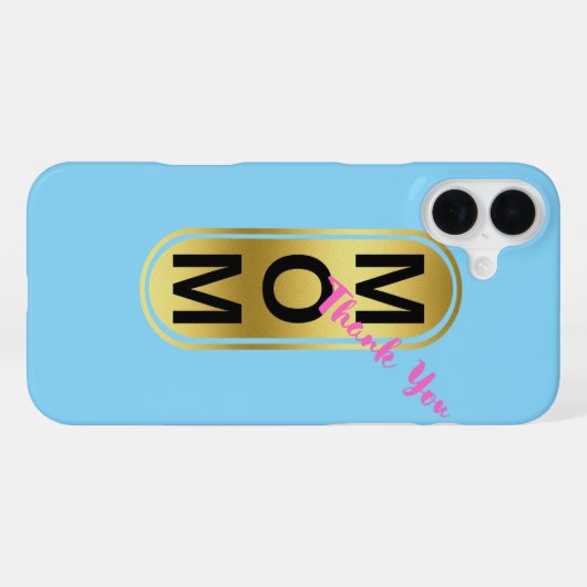 ママありがとう！ iPhoneケース (裏面横)