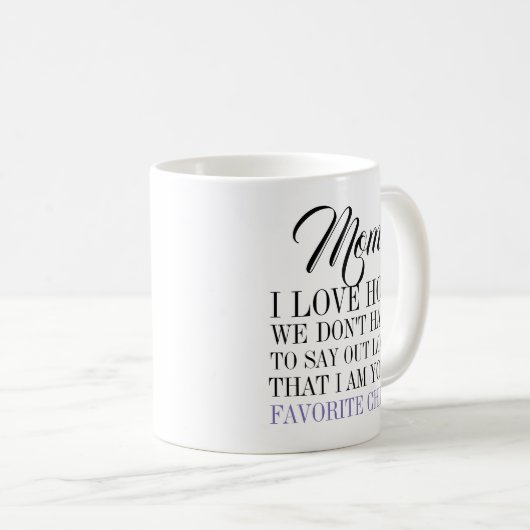 ママおお気に入りの子様の母の日コーヒーマグ コーヒーマグカップ (正面右)
