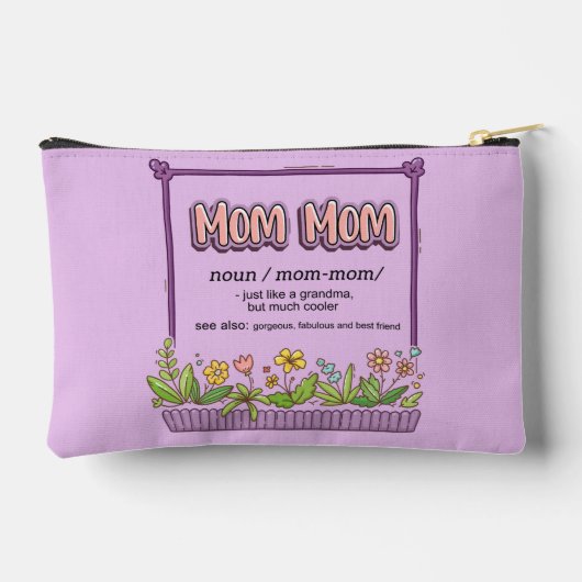 ママおばあちゃんみたいにクールだ アクセサリーポーチ (裏面)