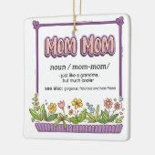 ママおばあちゃんみたいにクールだ セラミックオーナメント (左)