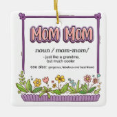 ママおばあちゃんみたいにクールだ セラミックオーナメント (正面)